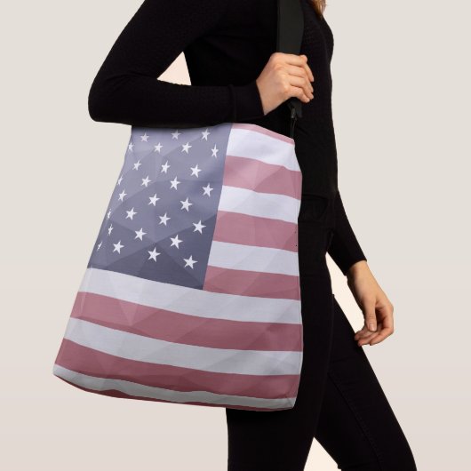 Sac Ajustable Drapeau américain Rouge Blanc Bleu Amérique Mesh g (De près)