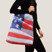 Sac Ajustable Drapeau américain Stars Stripes USA Rouge Blanc Bl (De près)