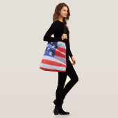 Sac Ajustable Drapeau américain Stars Stripes USA Rouge Blanc Bl (Sur le modèle)