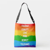 Sac Ajustable Drapeau arc-en-ciel gay lesbienne LGBT (Dos)
