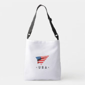 Sac Ajustable Drapeau avion en papier USA (Dos)