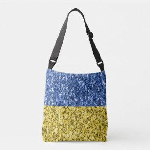 Sac Ajustable Drapeau bleu jaune Ukraine parties scintillant fau
