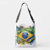 Sac Ajustable Drapeau brésilien avec des repères et des fruits t (Dos)