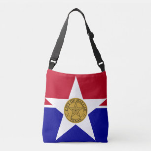 Sac Ajustable Drapeau de Dallas, Texas Crossbody Bag
