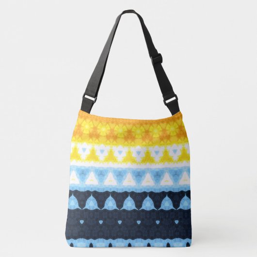 Sac Ajustable Drapeau de fierté Boho Groovy Géométrique Abstrait (Devant)