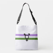 Sac Ajustable Drapeau de fierté genderqueer (Dos)