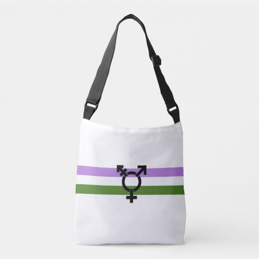 Sac Ajustable Drapeau de fierté genderqueer (Devant)