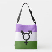 Sac Ajustable Drapeau de fierté genderqueer (Dos)