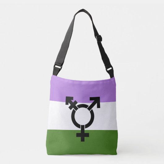 Sac Ajustable Drapeau de fierté genderqueer (Devant)