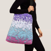 Sac Ajustable Drapeau de fierté multisexuel funky trippy ondulé (De près)