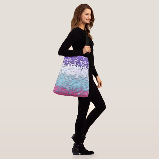 Sac Ajustable Drapeau de fierté multisexuel funky trippy ondulé (Sur le modèle)