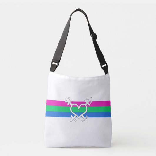 Sac Ajustable Drapeau de fierté polysexuelle (Devant)