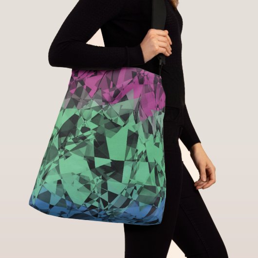 Sac Ajustable Drapeau de Fierté Polysexuelle Groovy Éclectique R (De près)