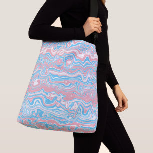 Sac Ajustable Drapeau de fierté trans Hippie Bohème Groovy Vague