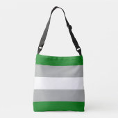 Sac Ajustable Drapeau de la fierté grise romantique (Dos)