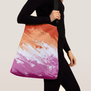 Sac Ajustable Drapeau de la fierté lesbienne Abstraite