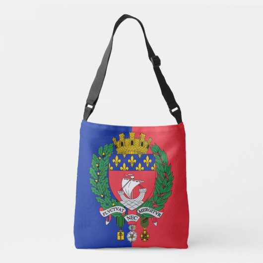 Sac Ajustable Drapeau de Paris, France (Dos)