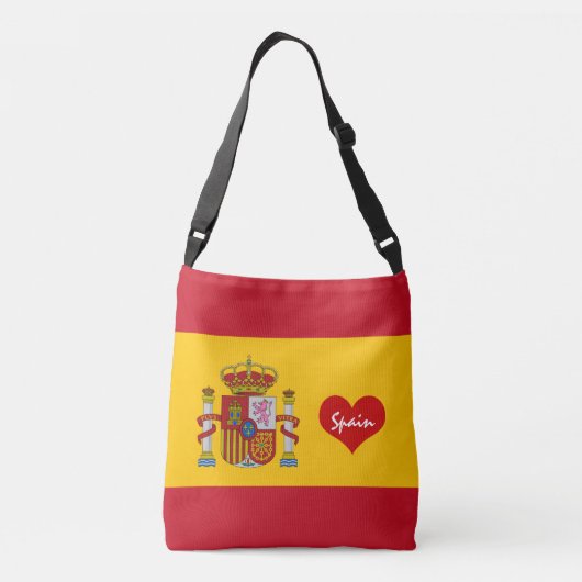 Sac Ajustable Drapeau espagnol avec coeur rouge / mode (Dos)