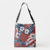 Sac Ajustable Drapeau et fleurs américains Pastel Muted (Dos)
