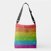 Sac Ajustable Drapeau gay pride Arc-en-ciel Parties scintillant (Devant)