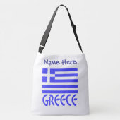 Sac Ajustable Drapeau grec Grèce Personnalisation Bleue (Dos)