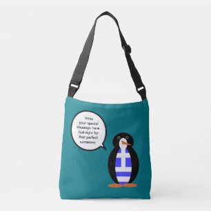 Sac Ajustable Drapeau grec Ms Penguin parlante personnalisée