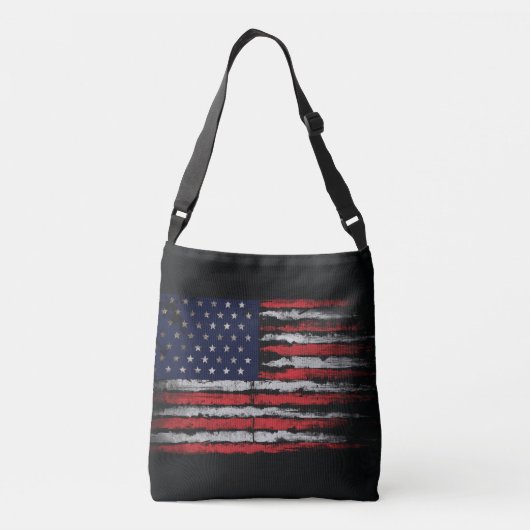 Sac Ajustable Drapeau Grunge U.S.A (Dos)