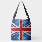 Sac Ajustable Drapeau rouge bleu blanc brillant parties scintill (Devant)
