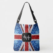 Sac Ajustable Drapeau rouge bleu blanc brillant parties scintill (Devant)