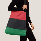 Sac Ajustable Drapeau rouge, noir et vert (De près)