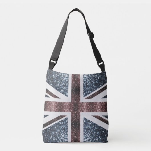 Sac Ajustable Drapeau rustique UK rouge bleu étincelants parties (Devant)