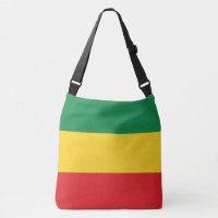 Drapeau vert, jaune et rouge