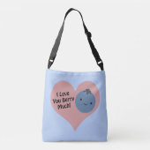 Sac Ajustable Drôle Je T'Aime Berry Beaucoup mignon Kawaii Blueb (Dos)