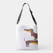 Sac Ajustable Drôle mignon dachshund pour parent chien long (Dos)