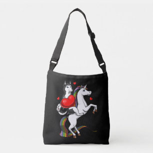 Sac Ajustable Drôle Sibérien Husky Chien équitation Unicorne