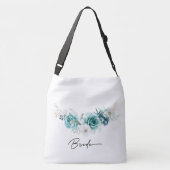 Sac Ajustable Dusty Emerald Green Floral Mariage Bride (Dos)