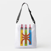 Sac Ajustable Dyeing brush paint the Amazigh flag (Dos)