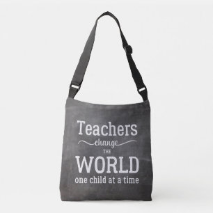 Sac Ajustable Écriture blanche de l'enseignant inspirant citatio