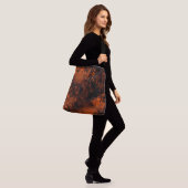 Sac Ajustable Effet d'hachure de peinture orange et noir (Sur le modèle)