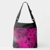 Sac Ajustable Effet Retro Paint Splatter rose et noir (Devant)
