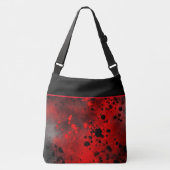 Sac Ajustable Effet Retro Paint Splatter rouge et noir (Devant)