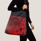 Sac Ajustable Effet Retro Paint Splatter rouge et noir (De près)