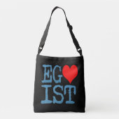 Sac Ajustable Egoist Red Heart Noir (Dos)