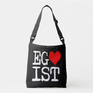 Sac Ajustable Egoist Red Heart Noir