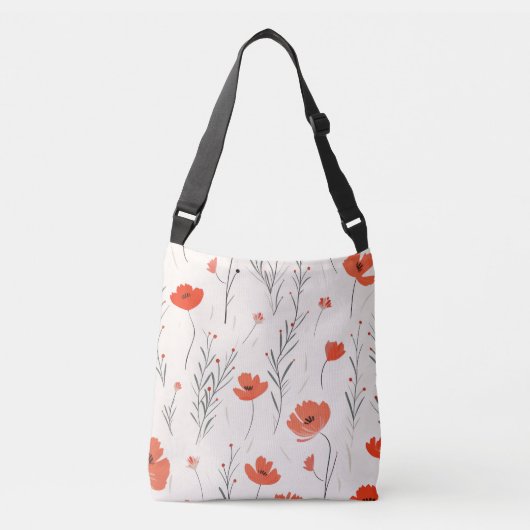 Sac Ajustable Élégance du pavot (Devant)