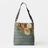Sac Ajustable Élégance Fleurie Sombre (Dos)