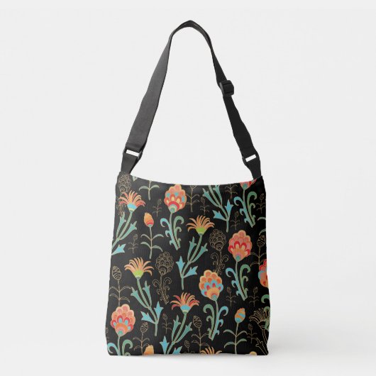Sac Ajustable Élégance florale orientale transparente (Devant)
