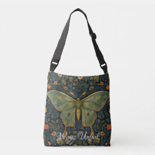 Sac Ajustable Élégant boho rétro Luna moth botanique