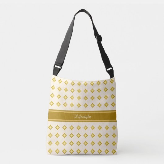 Sac Ajustable Élégant doré et ivoire (Devant)