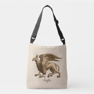 Sac Ajustable Élégant Griffin Brown et beige - Bête légendaire